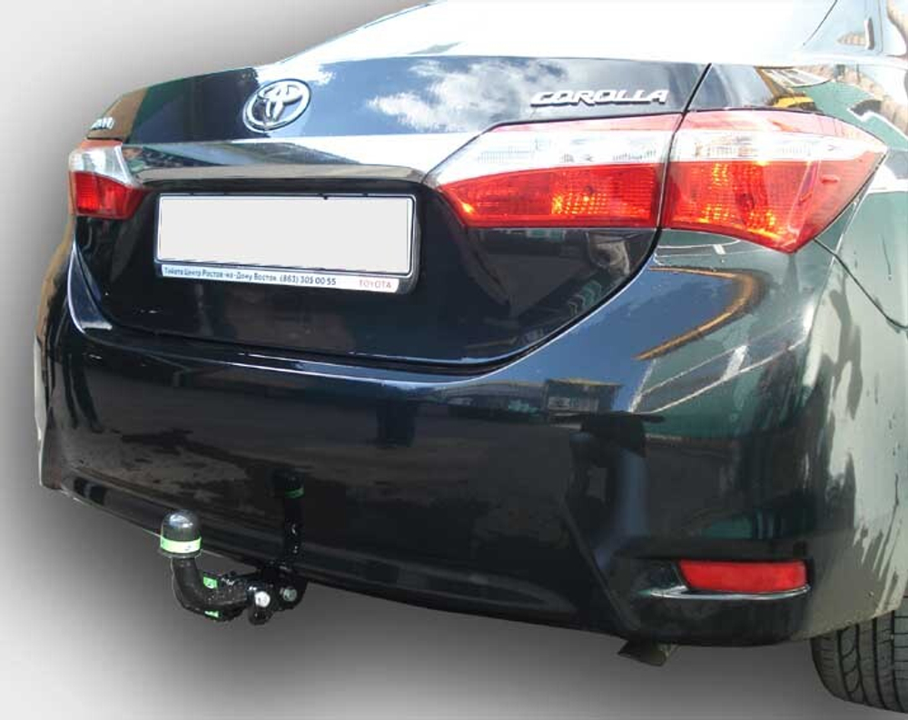 Фаркоп(прицепное) Лидер-Плюс для TOYOTA COROLLA (E15 / Е16) (седан) 2007-2013/ 2013-2019(паспорт и сертификат в комплекте)(без электрики)T117-A