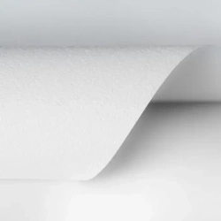 Натяжной потолок белый матовый Cold stretch 2 полотна с белым гарпуном для холодного монтажа