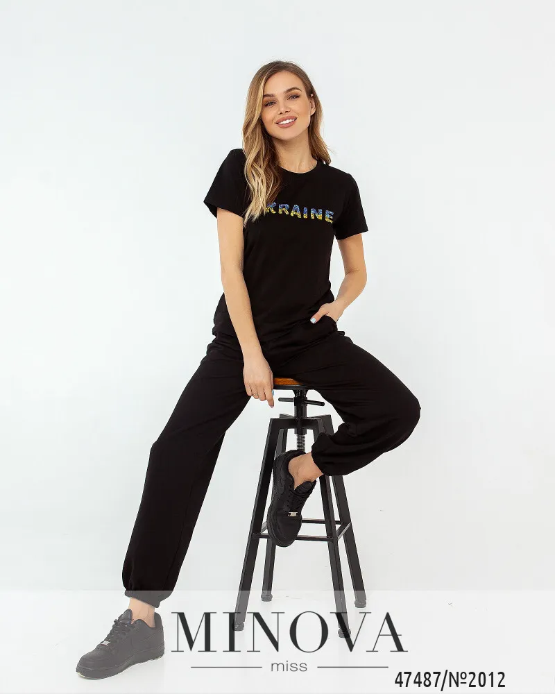 Футболка 2012-чёрный Minova