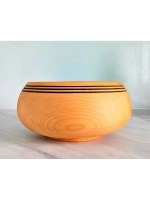 Тарелка деревянная глубокая из кедра 19 см