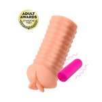 Телесный реалистичный мастурбатор-вагина 16см  с вибрацией Kokos Elegance.006