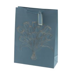 GAEM Пакет подарочный L (бумага 210г/м2, блок 12шт), L31 W12 H42 см, 4в.