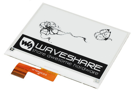 Экран E-ink 4,2” / 400×300 / монохромный