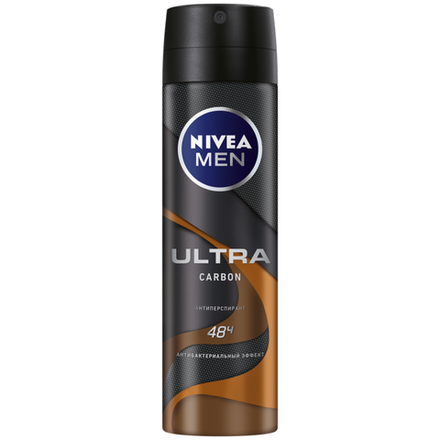 Дезодорант-антиперспирант спрей Nivea Men Ultra Carbon 150мл