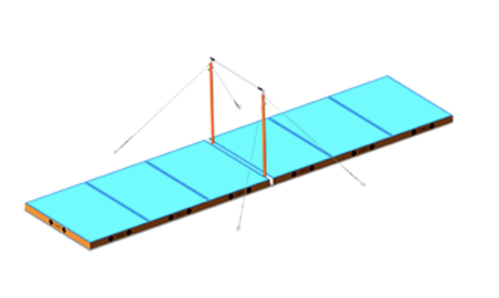 Мат для приземления 10x230x20 см