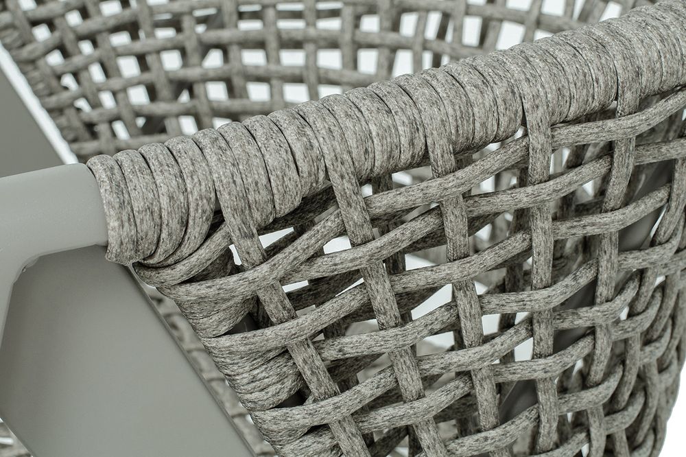 "Амстердам" плетеный стул из искусственного ротанга, цвет серый