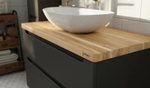 Тумба с раковиной Jorno Wood 80 см wood.01.80/P/GR серая