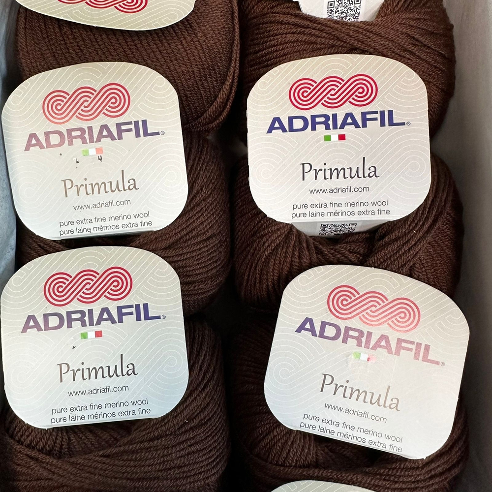 PRIMULA - Adriafil; 100% меринос; 300м/100гр; Вес моточка 50гр; цвет: коричневый