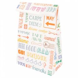 Пакет для покупок без ручек   14+8*24 см, крафт-бумага, Garcia de PouИспания