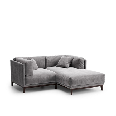 2-х местный нераскладной диван с кушеткой Case 909/904