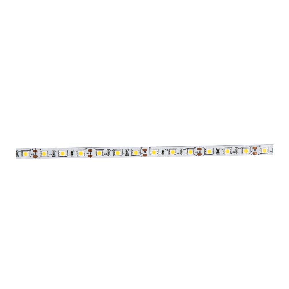 ULS-Q221 5050-60LED-m-10mm-IP20-DC12V-14.4W-m-5M-3000K Гибкая светодиодная лента на самоклеящейся основе. Катушка 5 м. в герметичной упаковке. Теплый белый свет3000K. ТМ Volpe.