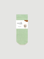 Носки детские в рубчик Mjölk Ecru/Olive/Beige, сет из 3х