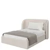 Кровать с подъемным механизмом Classic 140х200 см (молочный, рогожка)