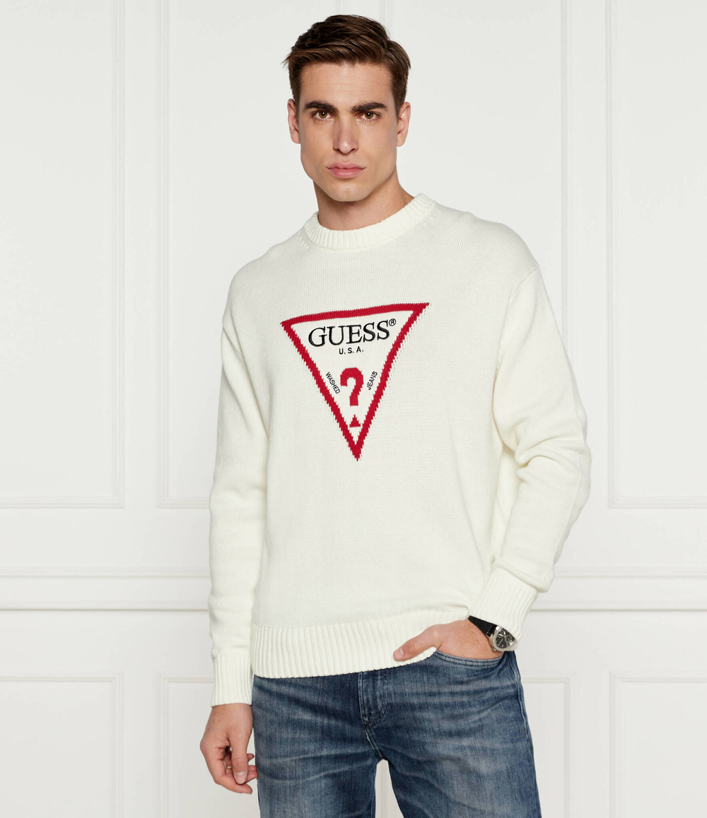 Свитер Guess Jeans - экрю(M4BR32 Z3HM1)