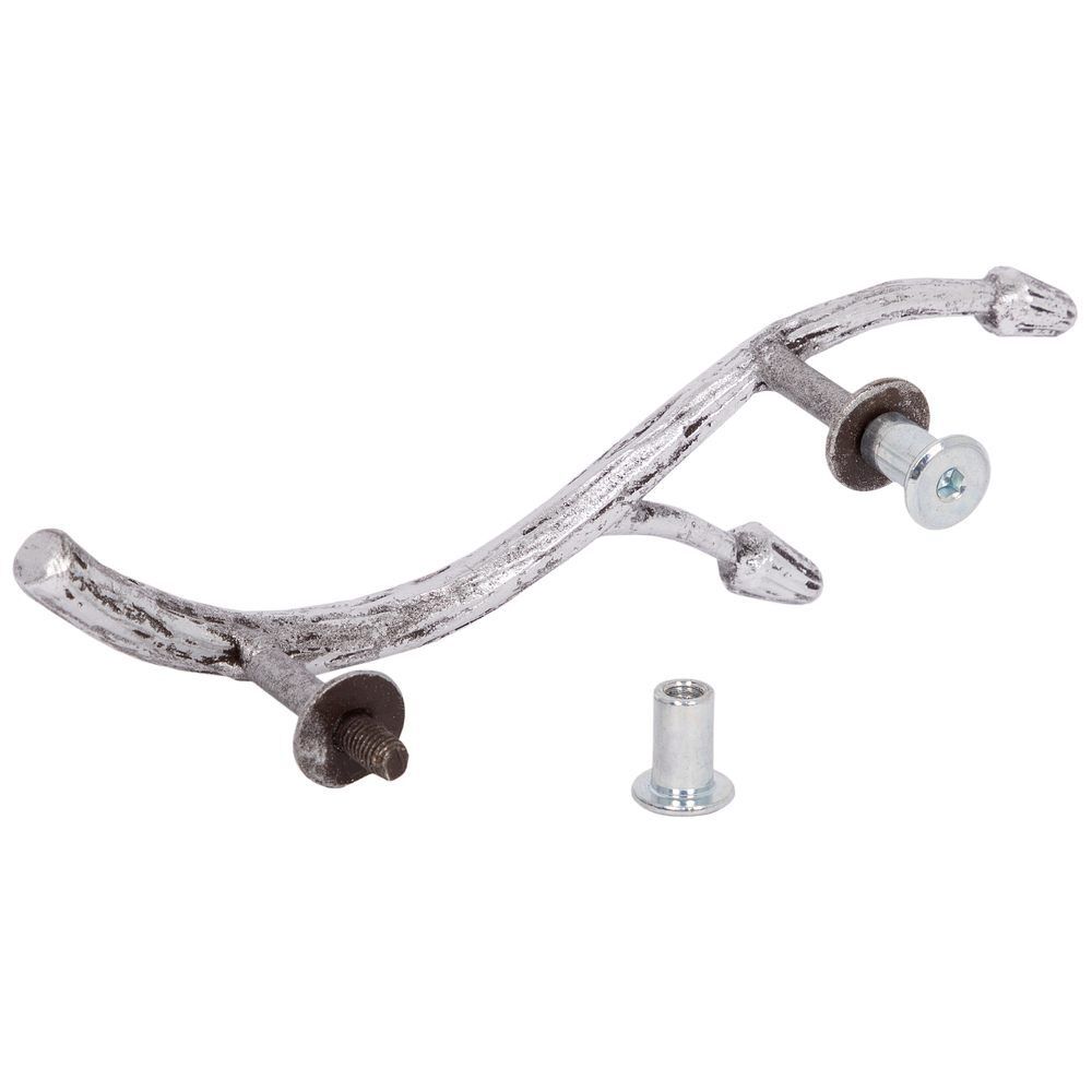 Ручка мебельная Орхидея Симпл 6.5х19.5см Античное серебро