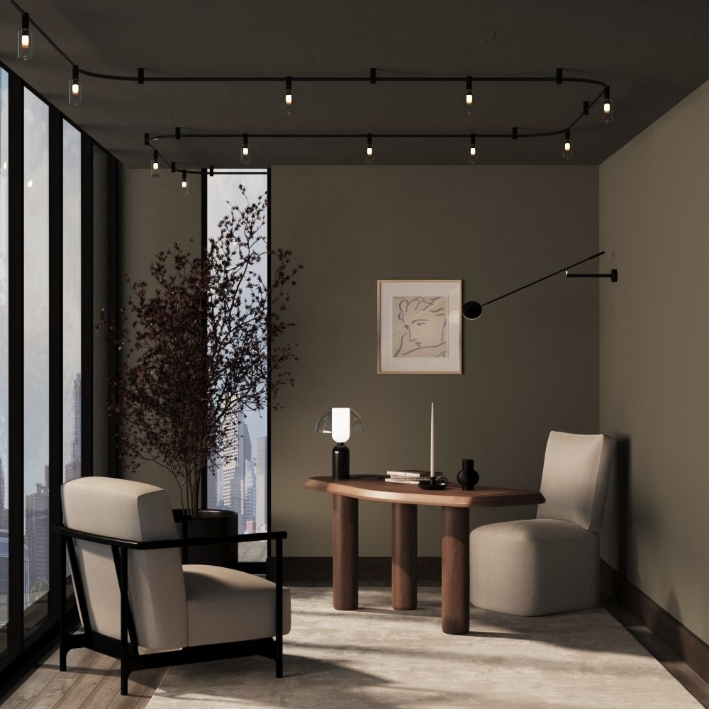 Трековый магнитный светодиодный светильник Maytoni Flexity   TR207-1-3W3K-B