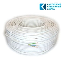 Электрический провод ПВС 3 x 1,5 мм, ККЗ, цвет белый 10 метров