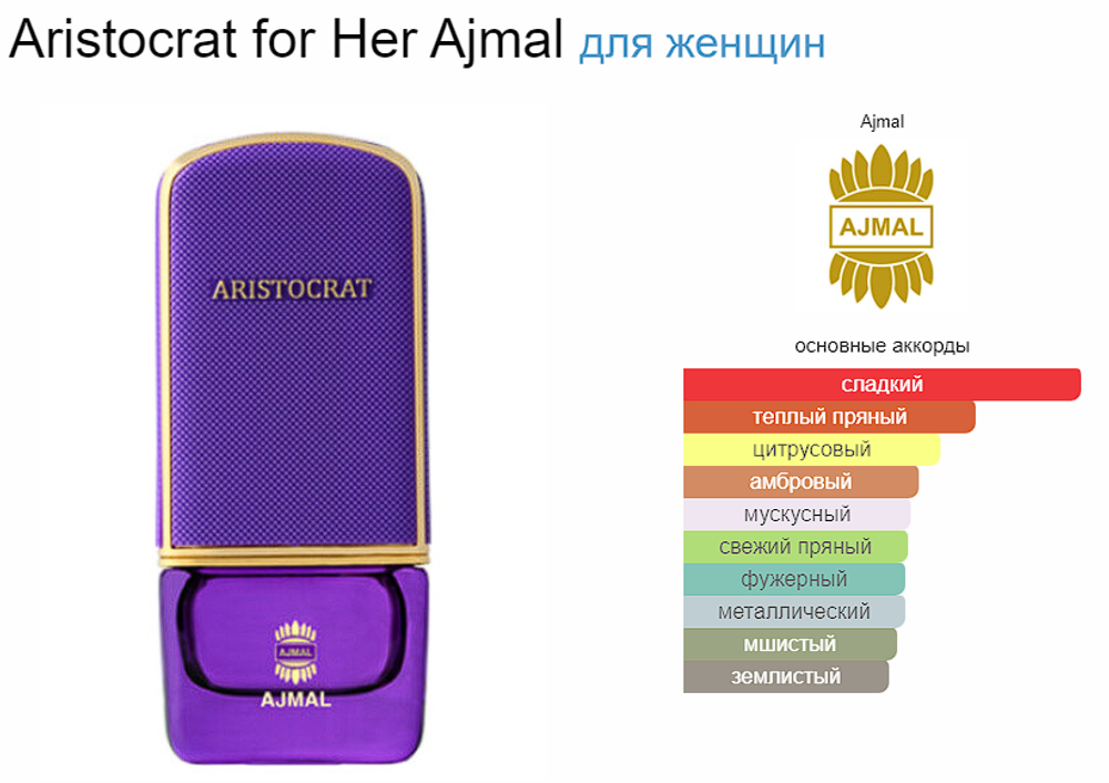 AJMAL Aristocrat for Her 75 ml (duty free парфюмерия)