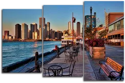 Модульная картина "Городской пейзаж"