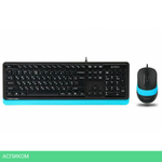 Набор периферии A4Tech Fstyler F1010 Blue черный/синий