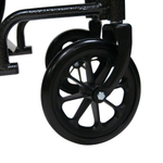 Мега-Оптим Mega-156 с пневматическими задними колесами (до 135 кг), Кресло-коляска с ручным приводом с откидной спинкой прогулочная (для инвалидов и детей-инвалидов), код ФСС 07-02-05