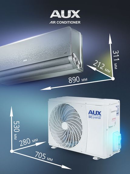 Настенная сплит-система AUX ASW-H09A4/AF-R2DI + AS-H09A4/AF-R2DI — (16)