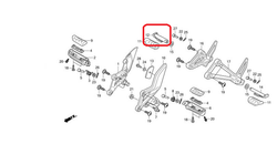 50711-KET-600. BAR, R. PILLION STEP