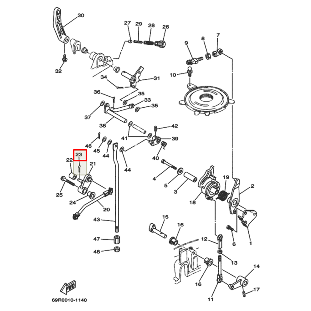 Шплинт 1,3х15мм Yamaha (YUELANG)