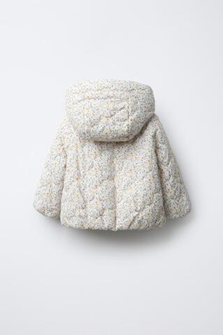 ZARA КУРТКА ИЗ НЕЙЛОНА С ЦВЕТОЧНЫМ ПРИНТОМ, РАЗНОЦВЕТНЫЙ