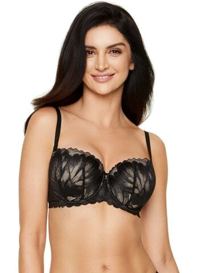 Пуш-ап бюстгальтер Moon на косточках (Размер: 80C) (Цвет: черный)