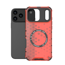 Прозрачный чехол Honeycomb Magnetic Case для iPhone 17 Pro Max