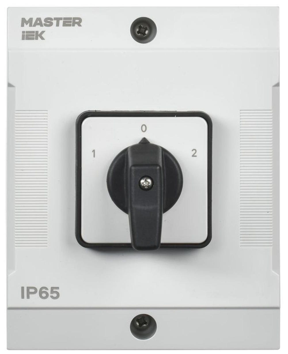 Переключатель кулачковый 40А (сх. 51) в боксе стандартная рукоятка IEK MI-CS20-040-051