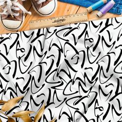 Ткань Ниагара Софт черно-белый мир