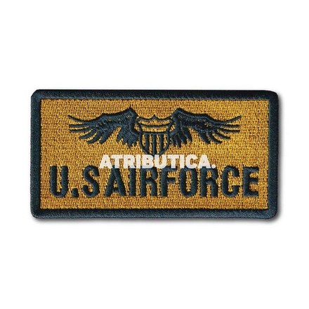 Нашивка ( Шеврон / Патч / Patch ) Тактическая U.S AIR FORCE 105х55 мм Желтая