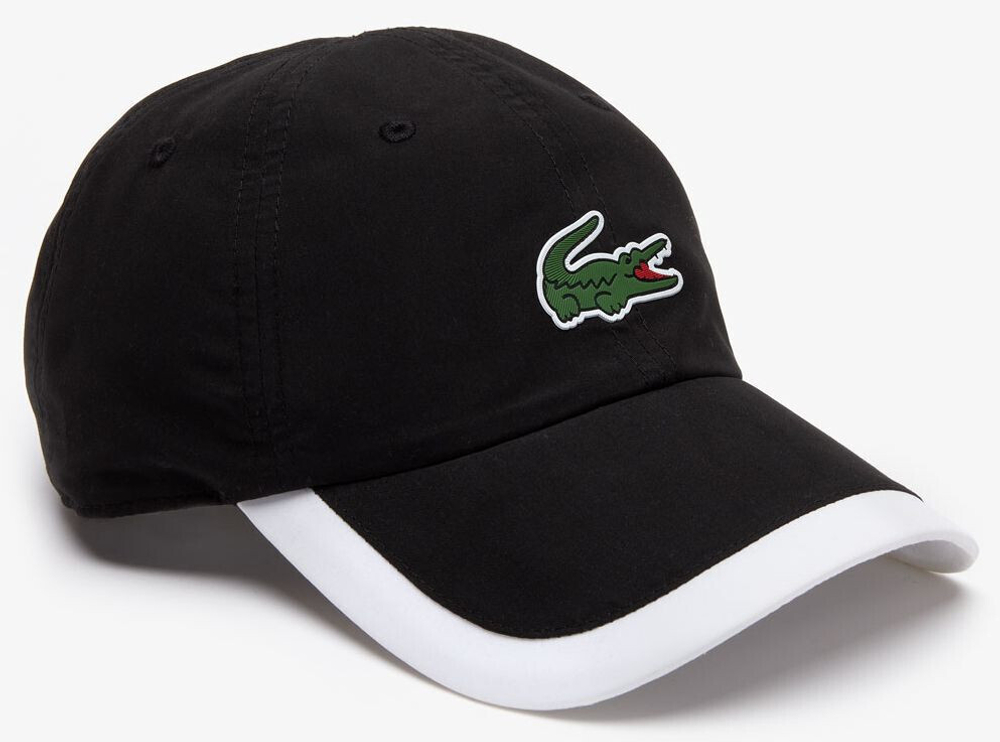 Теннисная кепка Lacoste Sport Contrast Border Lightweight Cap - черный