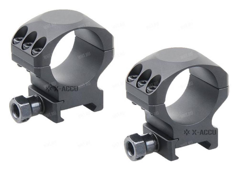 Кольца VECTOR X-Accu на базу Picatinny | Weaver, ø30 мм (6 винтов), BH=10,4 мм