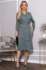 Платье с поясом Лаконичный стиль (мятное) П14518-19М LT Collection
