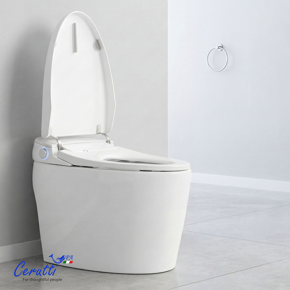 Унитаз напольный Ceruttispa КЛИО (CLIO) Smart CT12153 с дистанционным управлением (680x410x490)