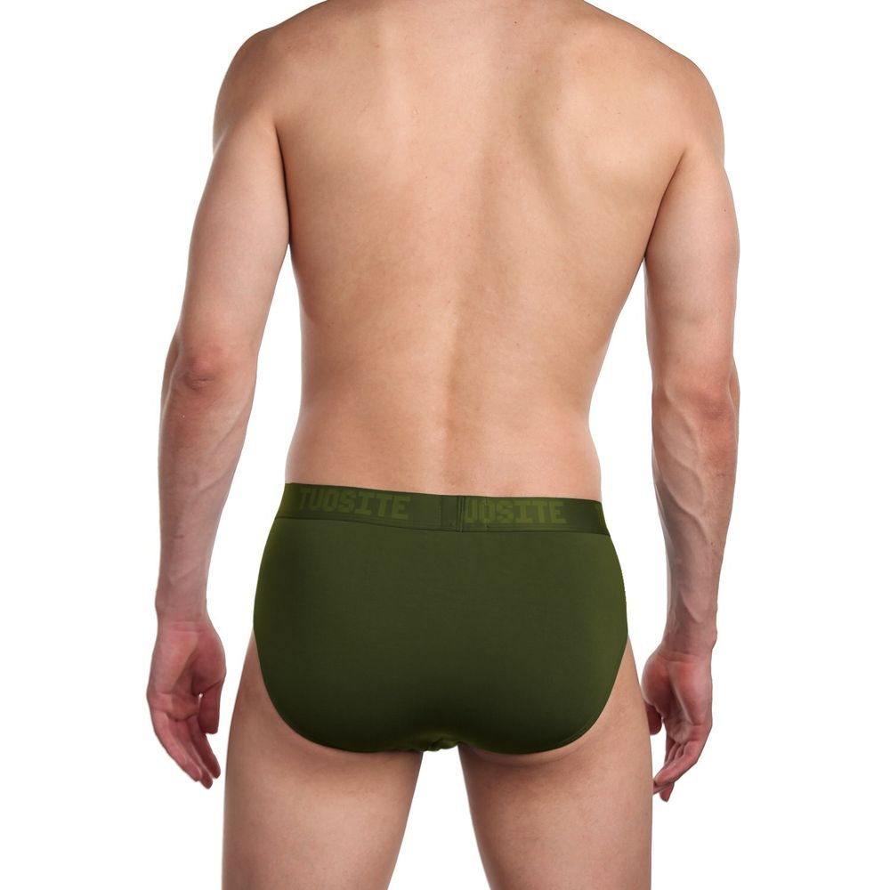 Мужские трусы брифы хаки TUOSITE TS7825-2