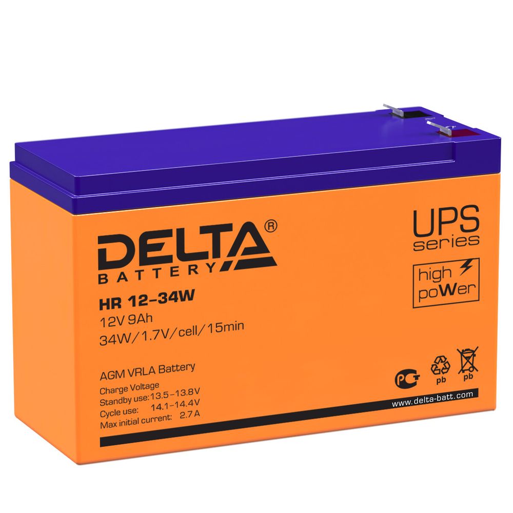 Аккумулятор DELTA HRL 12-9 Х (1234W)