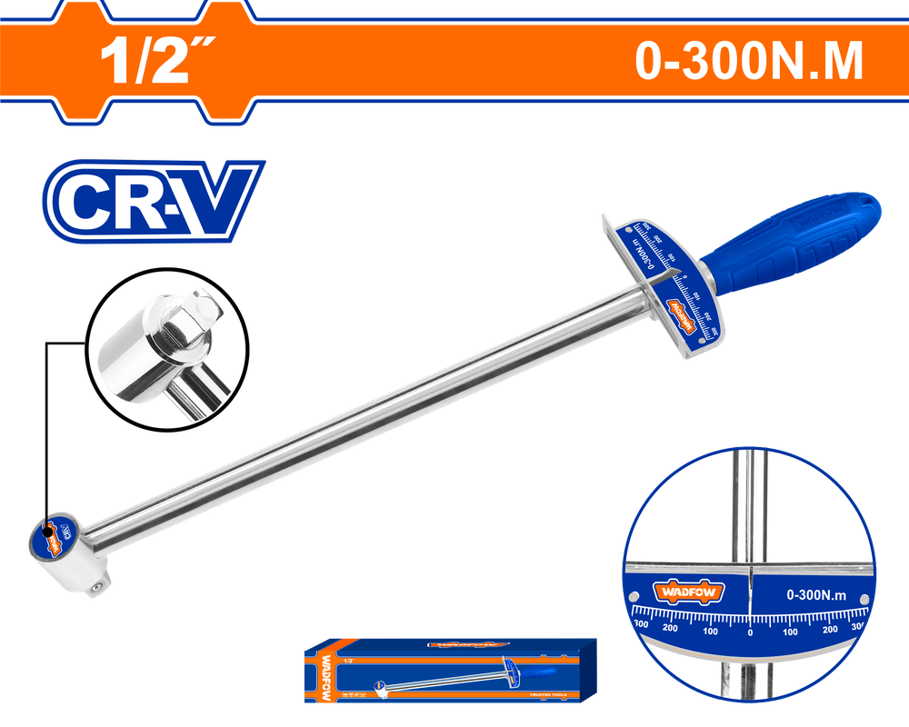 Ключ динамометрический WADFOW WSA8101 1/2&quot; 0-300 Нм
