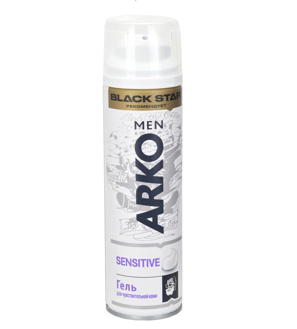 Arko Men Гель для бритья Sensitive, для чувствительной кожи, 200 мл