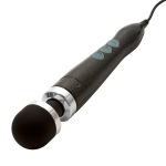 Блестяще-черный вибратор-вонд 28см Doxy Die Cast 3 Extra Powerful Massage Wand Vibrator Disco Black