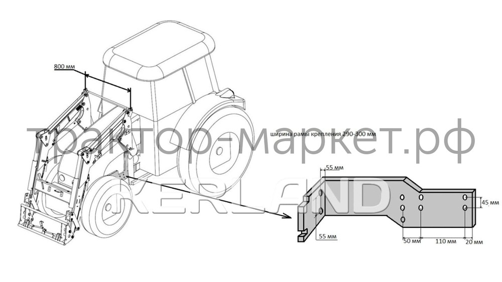 Фронтальный погрузчик Kerland | Керланд ST 500-50