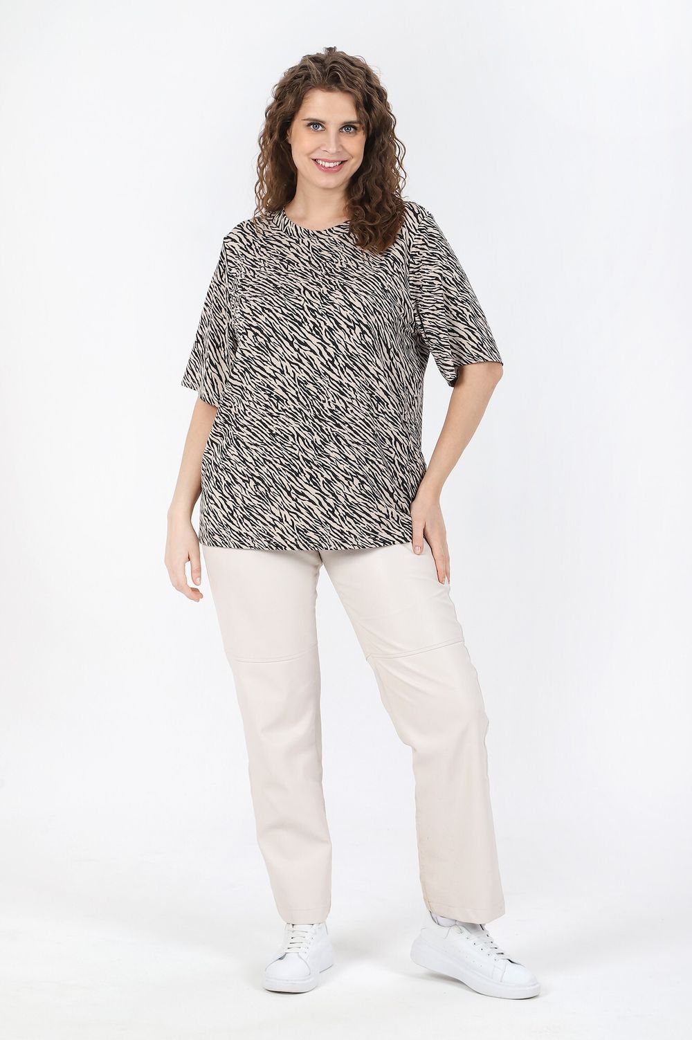 Футболка Кутюр Виотекс ЗЕБРА БЕЖЕВАЯ