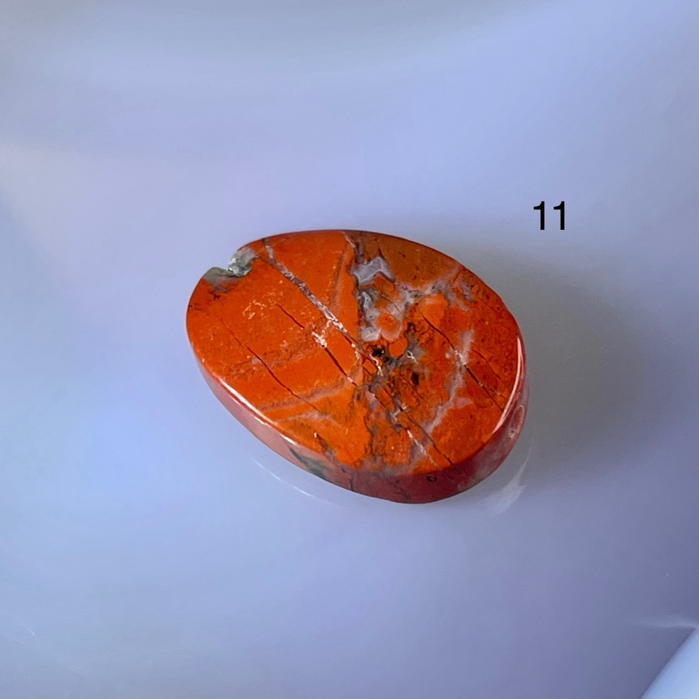 53881 Яшма брекчиевая Бусина витая 11*16мм-5