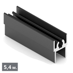 СТАНДАРТ Рамка верхняя двери (5,40 м) черный матовый (RAL) (AS0720) Aristo