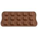Форма силиконовая для приготовления конфет choco game, 11х24 см