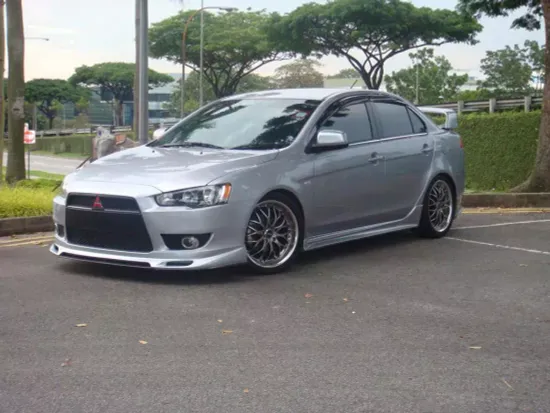 Юбка переднего бампера Zodiak для Mitsubishi Lancer 10