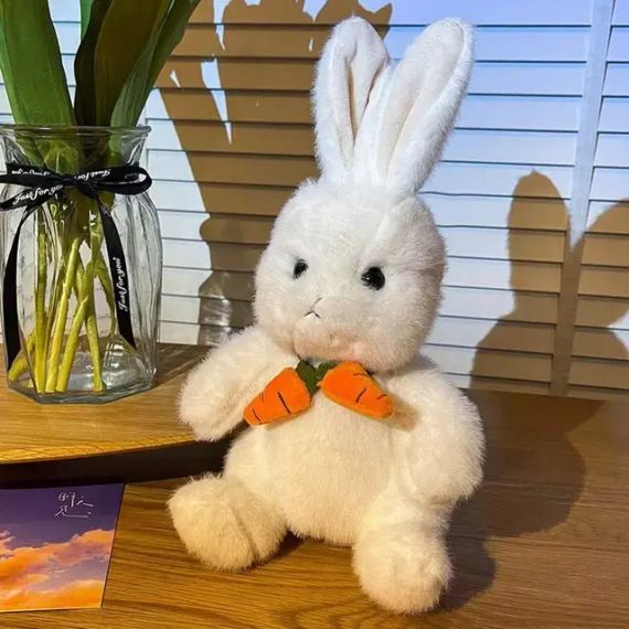 Yumşaq oyuncaq \ Мягкая игрушка \ Soft toys Dovşan (köklü) (ağ)